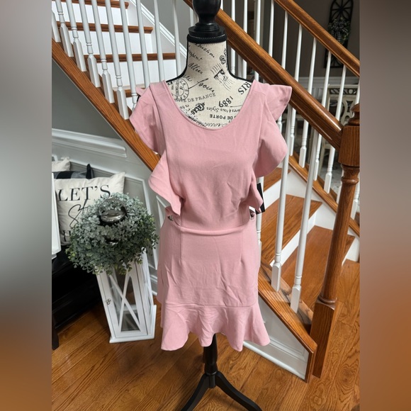 Lulu's Pink Ruffle Mini Dress - Picture 3 of 7